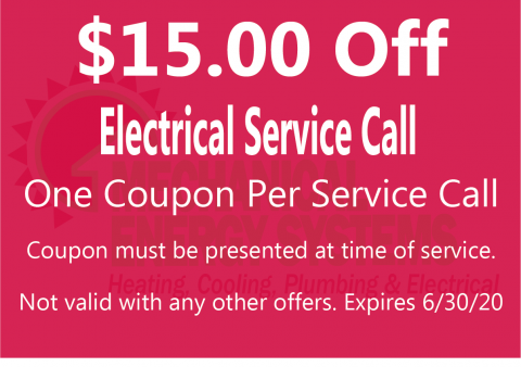 $15.00 off electrical service call $15.00 off electrical service call